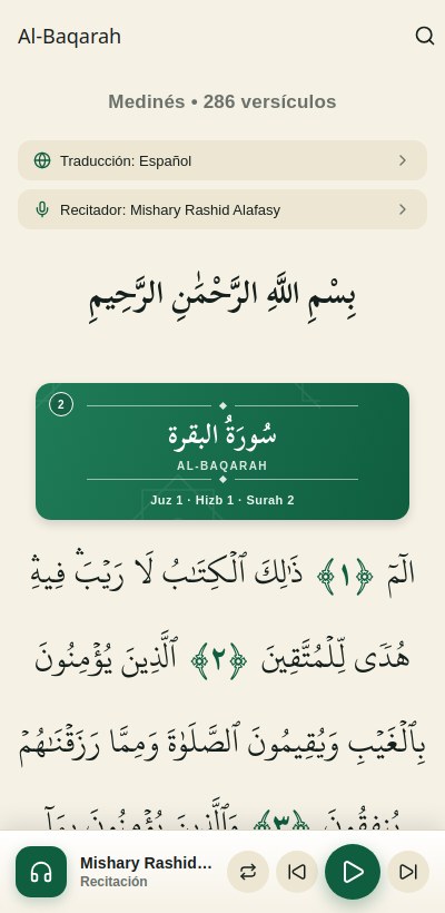 Surah detail screen