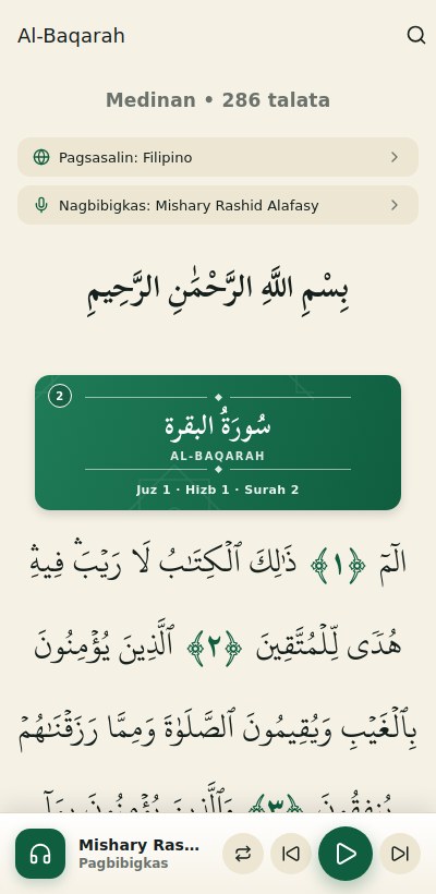 Surah detail screen